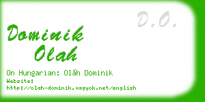 dominik olah business card